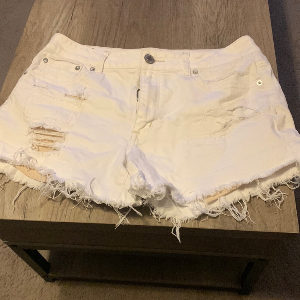 AE white shorts